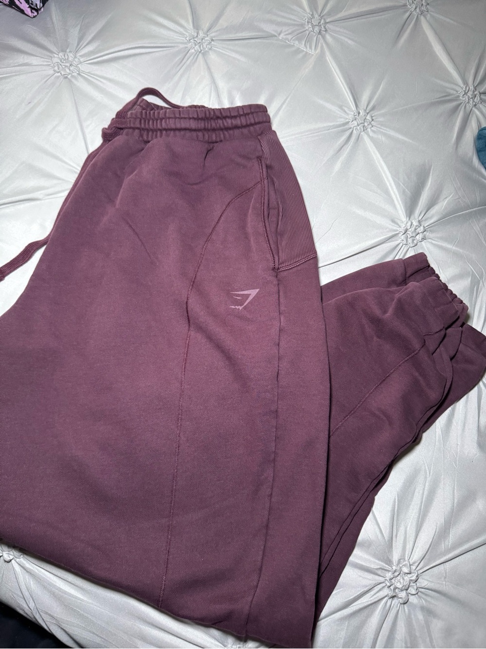 Gymshark  Maroon Jogger Bottoms - Comfortable Everyday Sweatpants